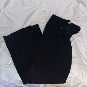 NY&C Flare Dress Pants, Black with White Dots, Size 2
